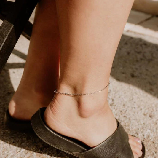 Katy B Mini Paperclip Anklet