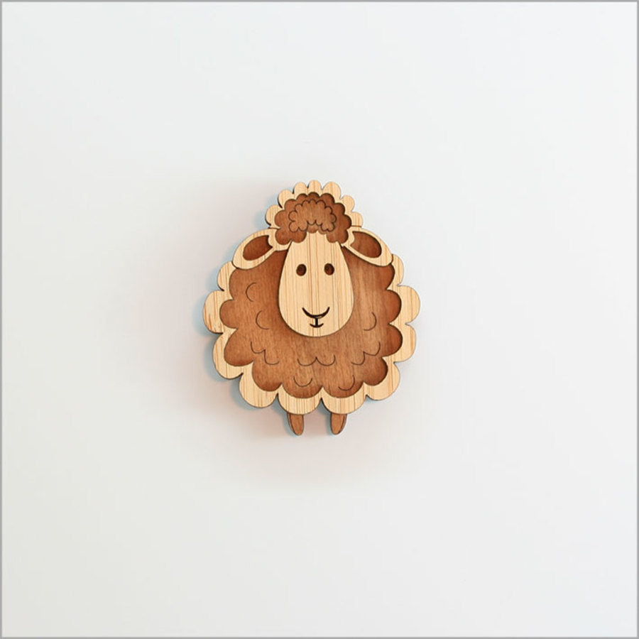 Crystal Ashley Wooden Magnet