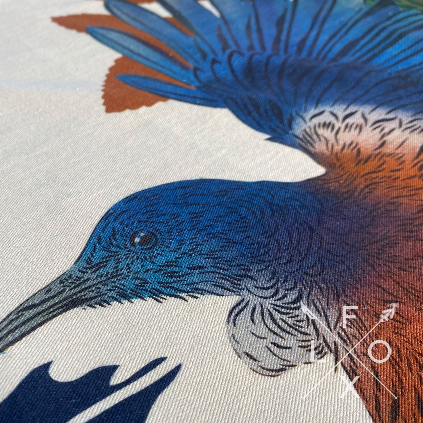 Flox TŪĪ & FRANGIPANI COTTON TEA TOWEL