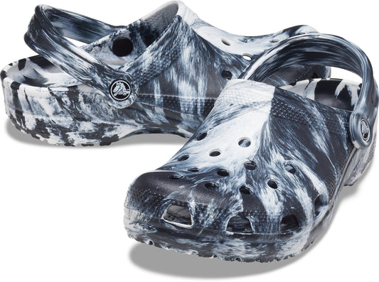 Classic Marbled Croc - White/Black