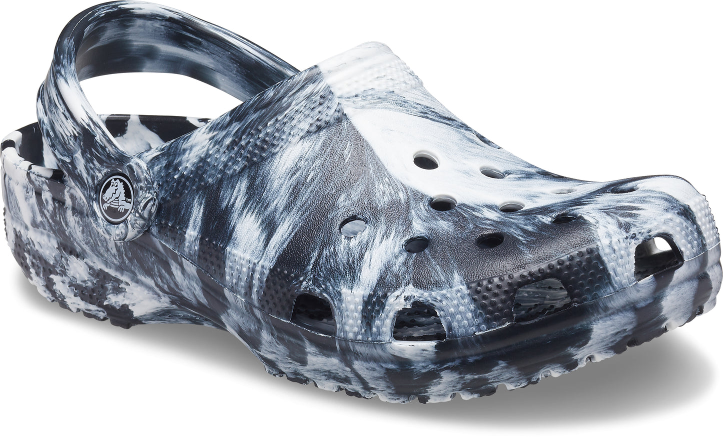 Classic Marbled Croc - White/Black