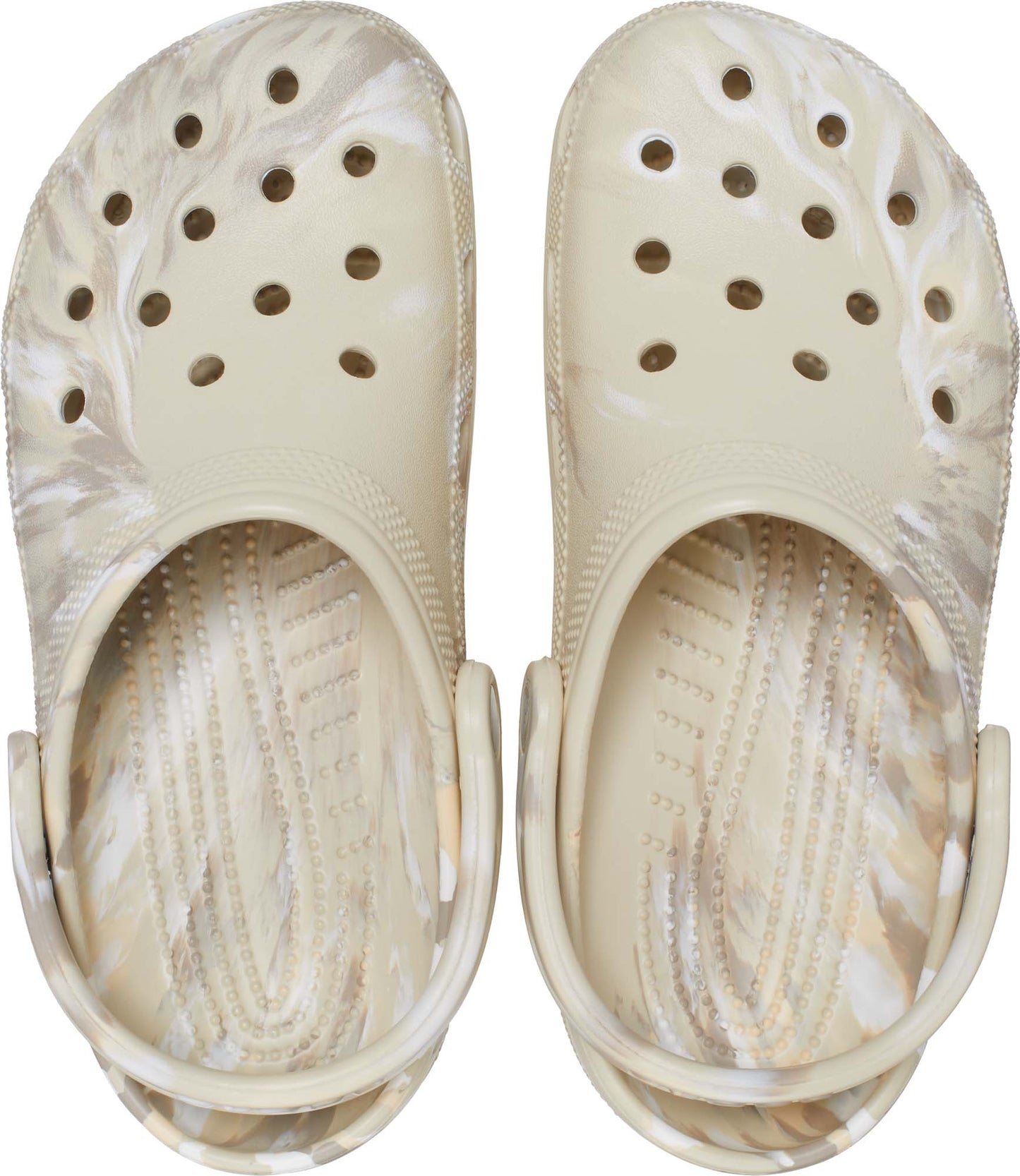 Classic Marbled Croc - Bone/Multi