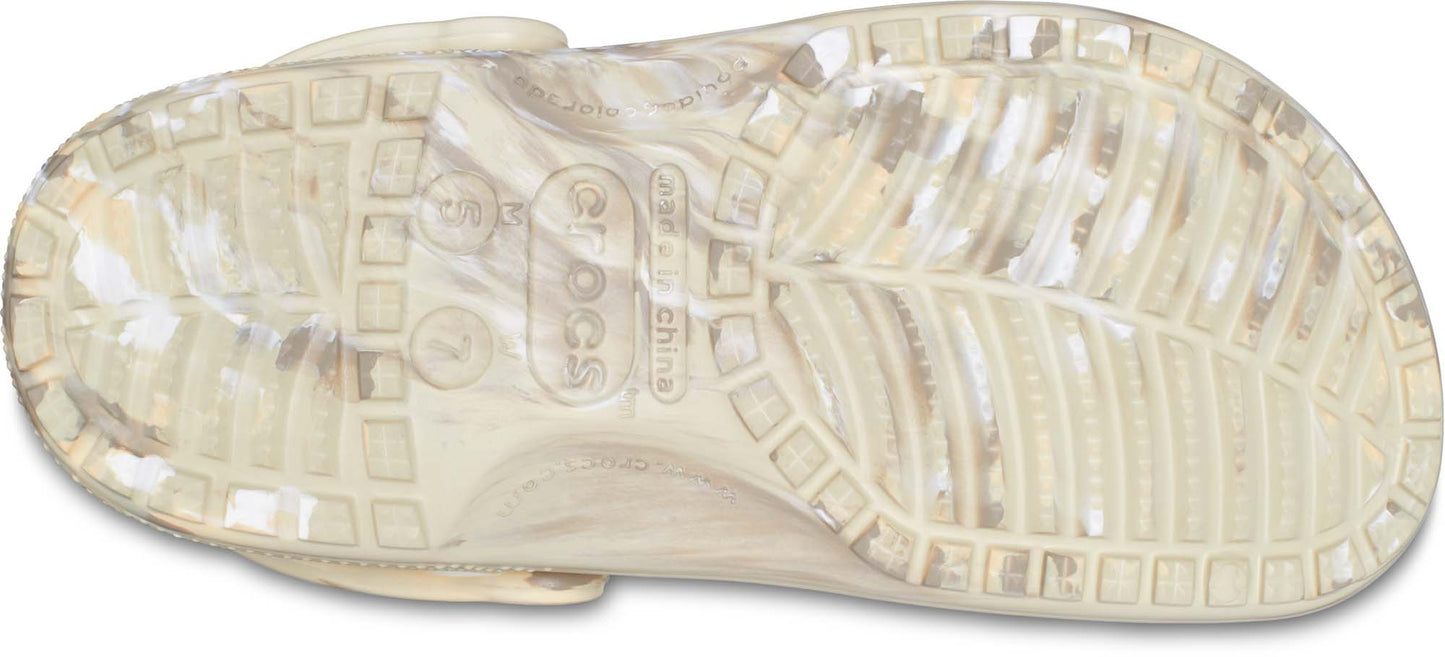 Classic Marbled Croc - Bone/Multi