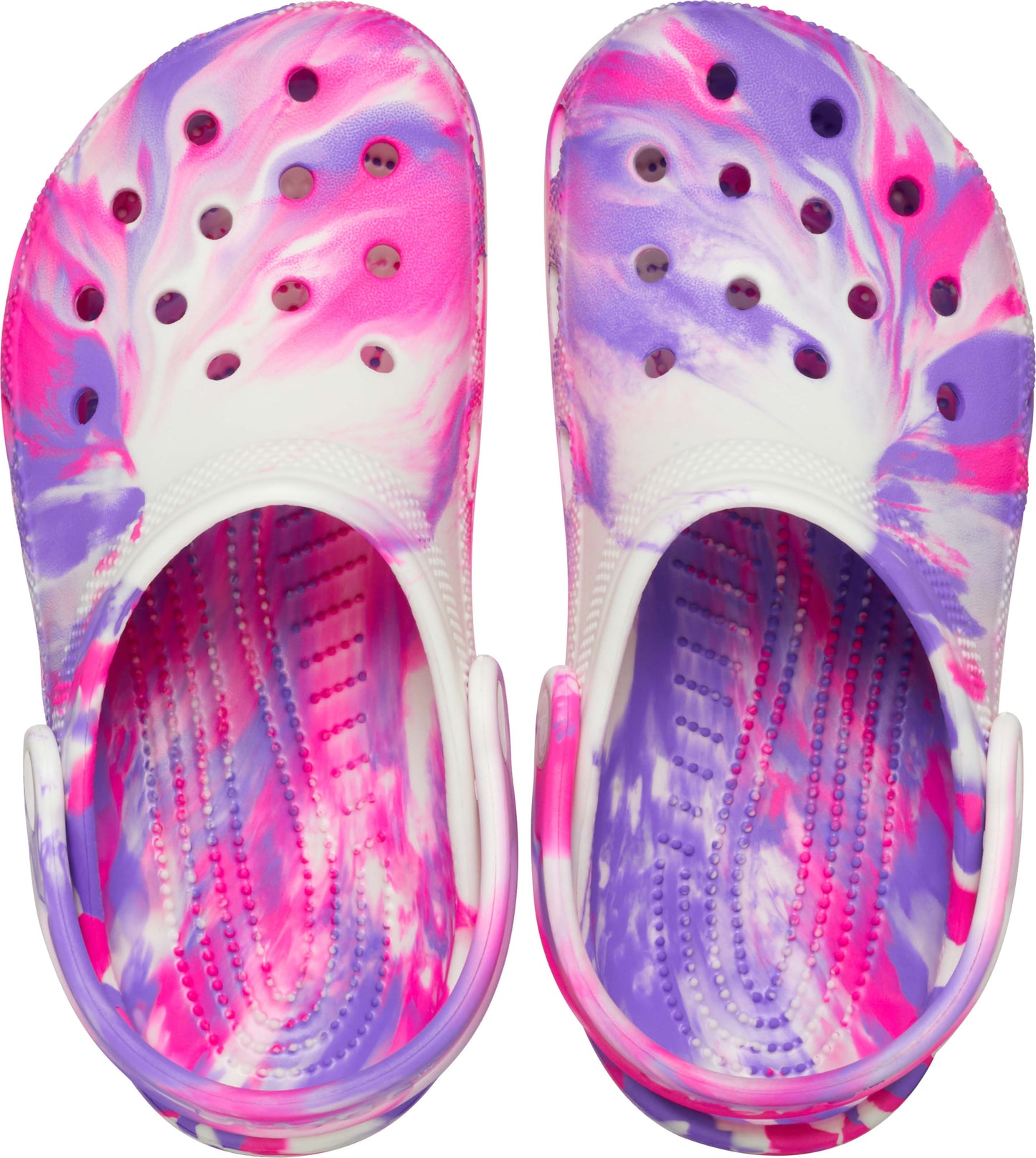 Kids Croc Glow Marbled Classic Clog | Pink Crush / Multi