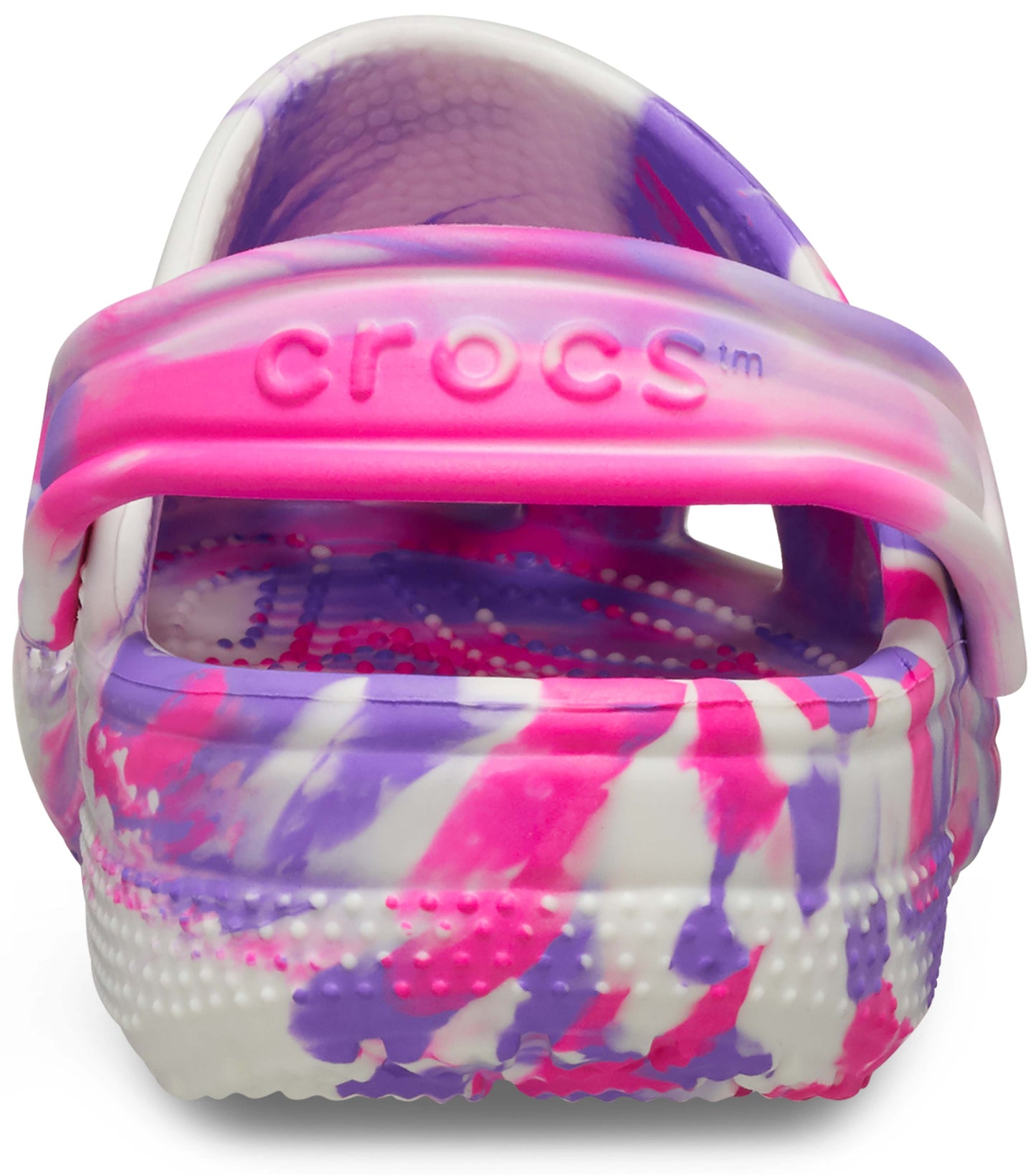 Kids Croc Glow Marbled Classic Clog | Pink Crush / Multi