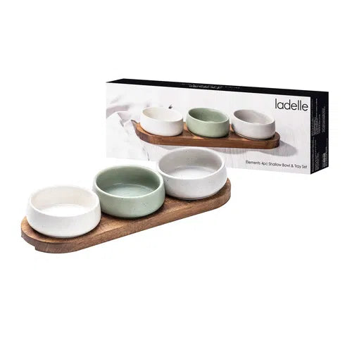 Elements 4PC Bowl + Tray Set