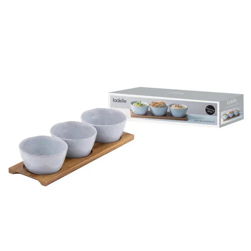 Artisan 4PC Bowl & Tray Set | Blue