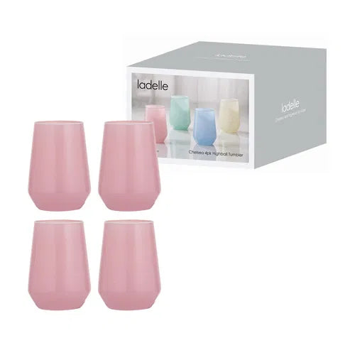 Chelsea Highball Tumbler 4 Pack | Blush