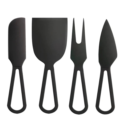 Orson Black 4 piece CheeseKnife Set