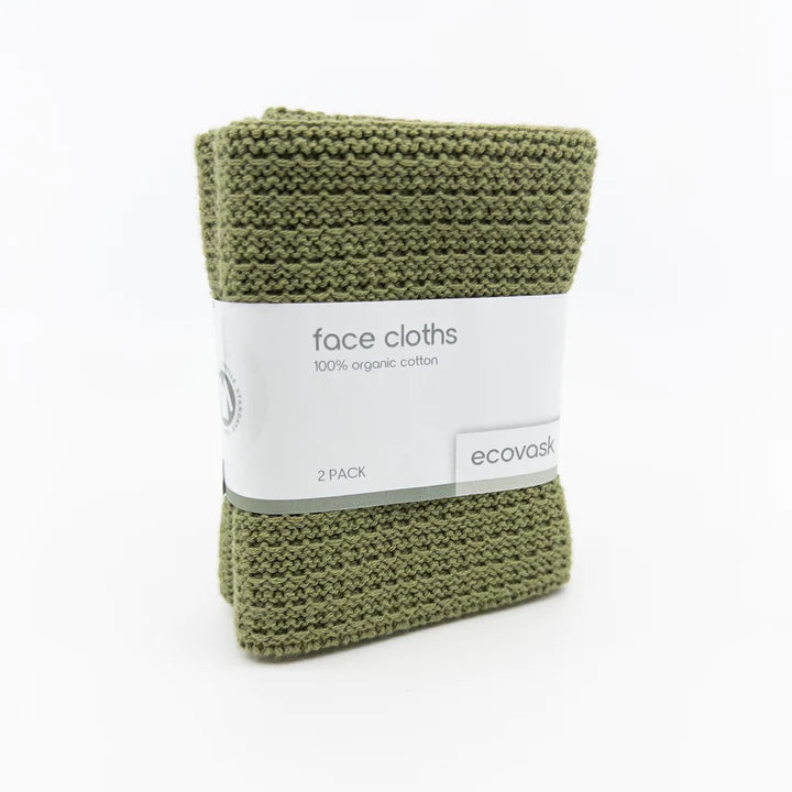 Ecovask Face Cloths - 2 pack