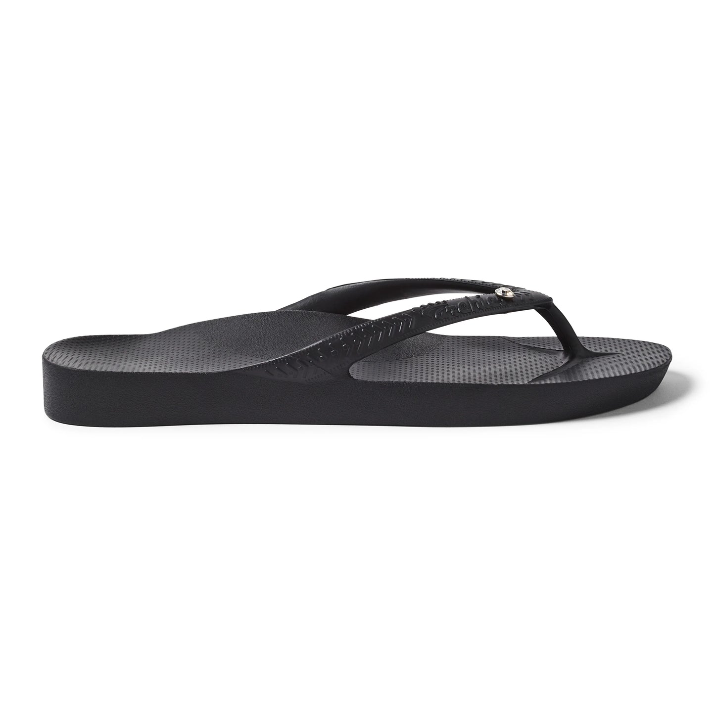 Archies Arch Support Jandals - Black Crystal