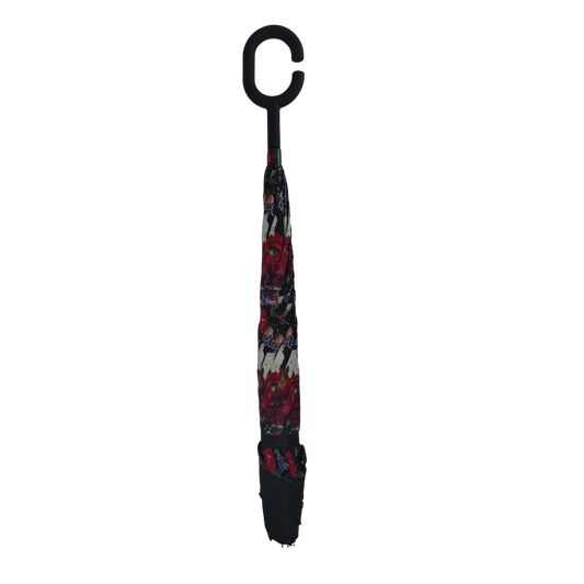 Artico Bluhen - Black Floral Umbrella