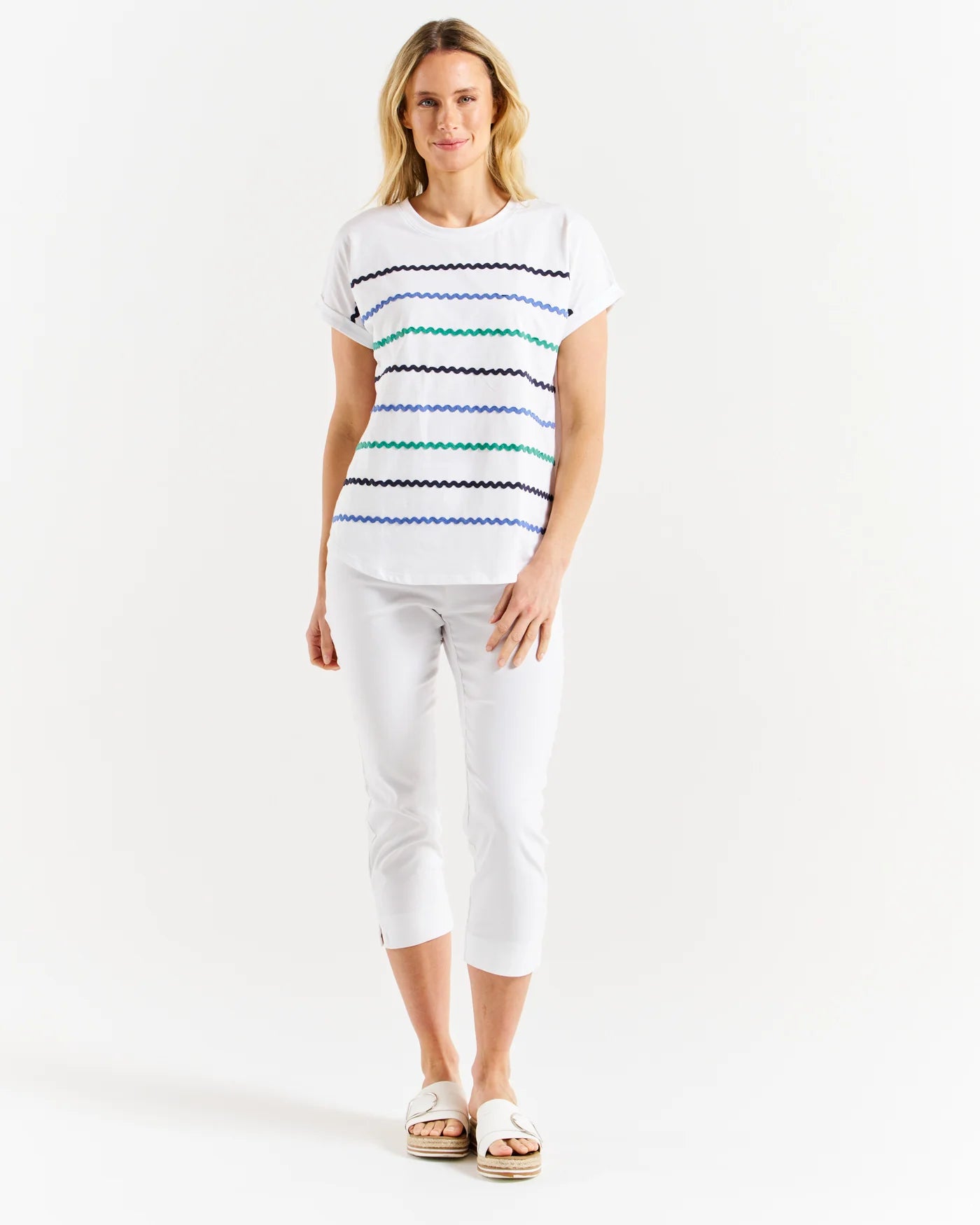 Betty Basics Sunny Tee | Ocean Waves