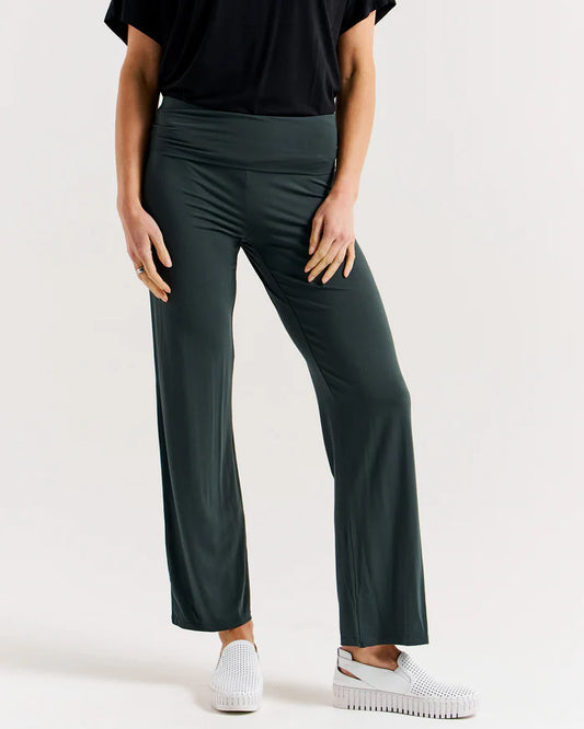 Betty Basics Houston Bamboo Relaxed Pant - Dusty Moss