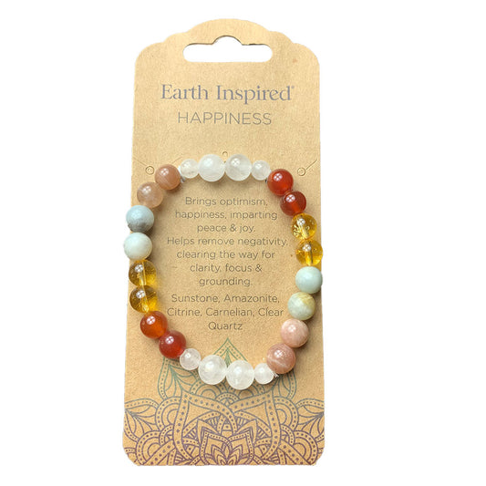 Earth Inspired Crystal Bracelet | Happiness