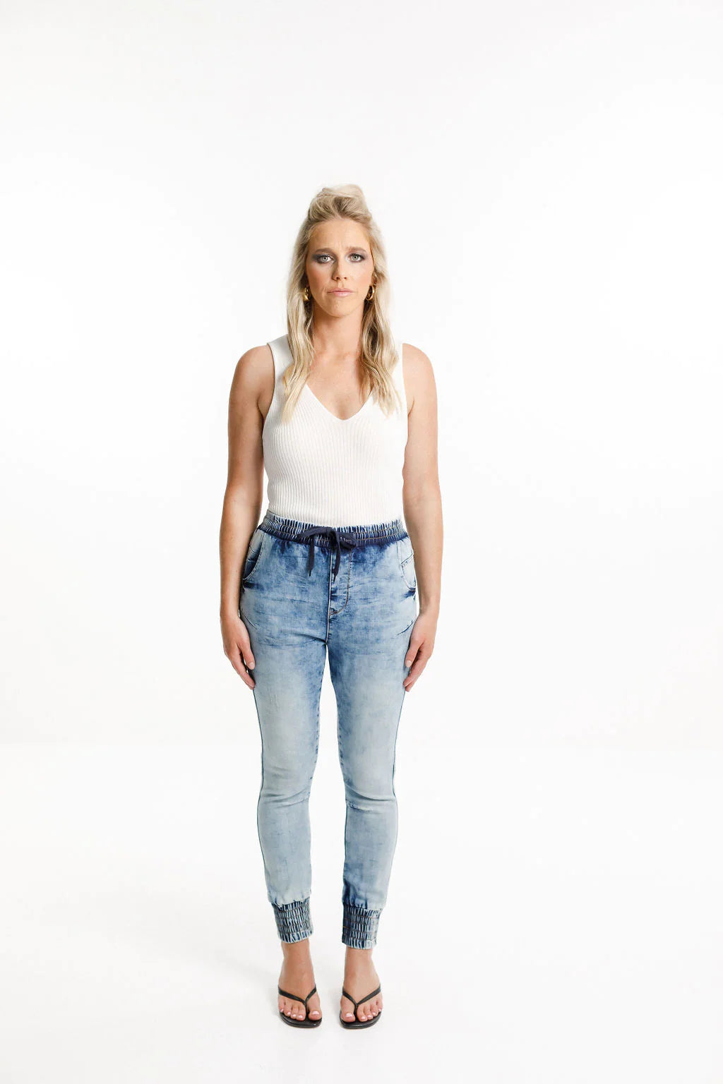 Home-lee Weekender Jeans - Snow Wash