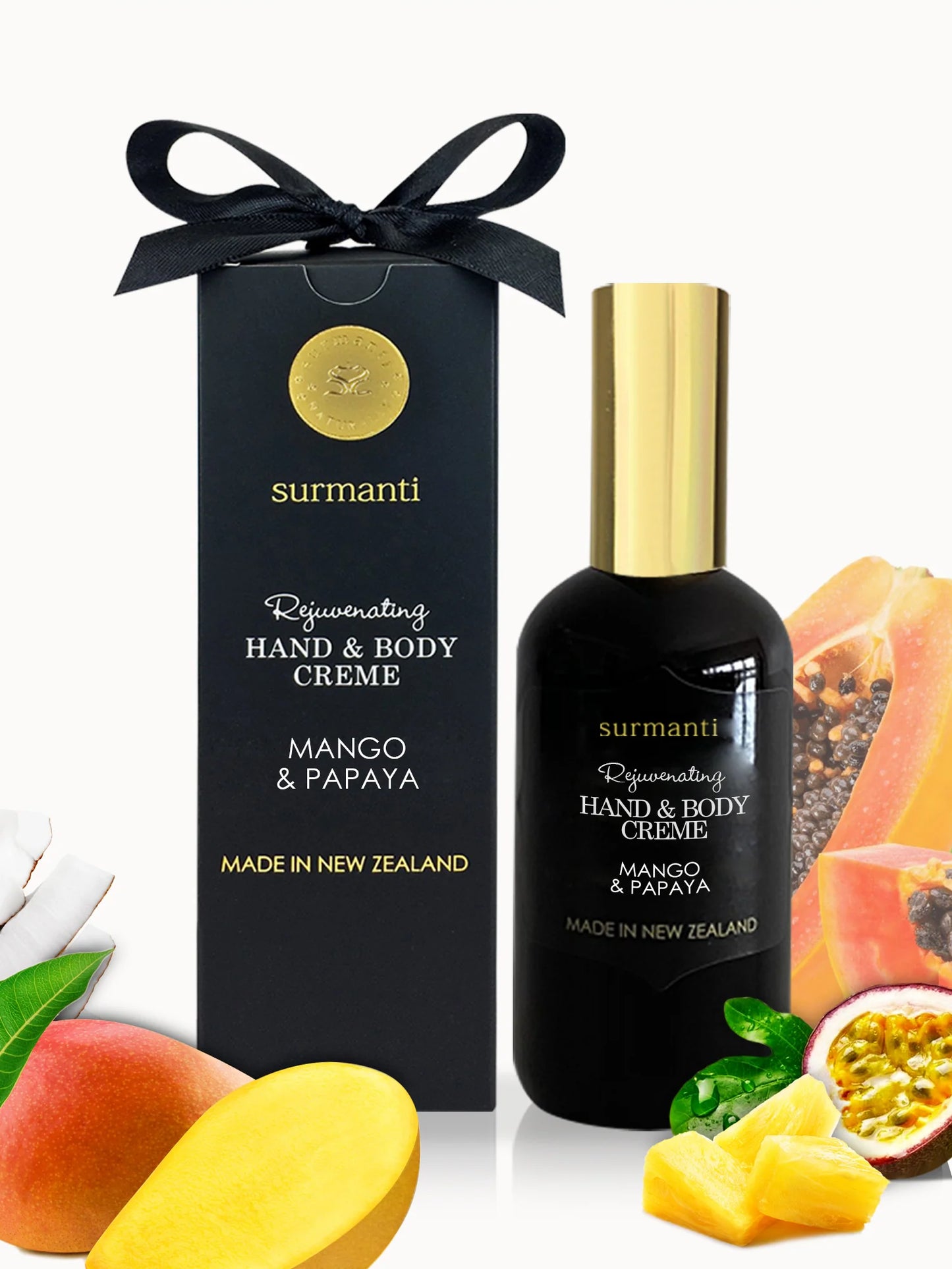 Surmanti Mango Papaya & Coconut Hand & Body Creme 120ml