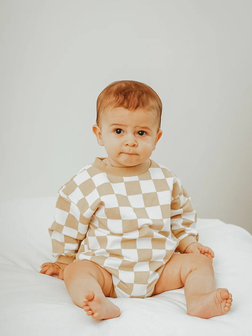 Cherub's Cradle Checkered Baby Romper