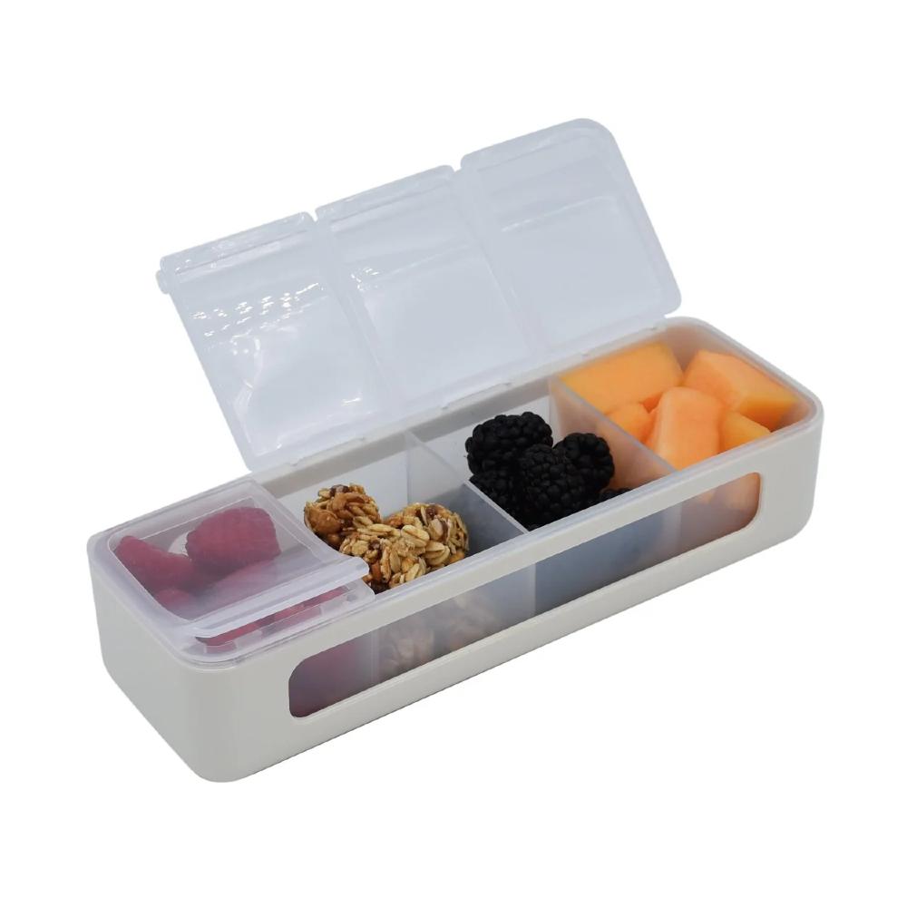 Melii 4 Compartment Snackle Box | Luxe Ivory