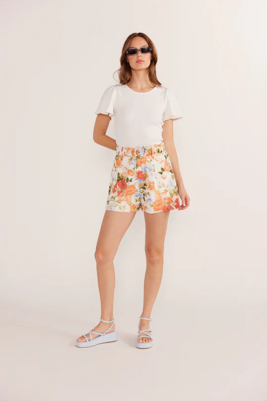 Mink Pink Odette Flutter Sleeve Tee | Ivy