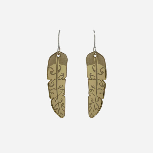 Nichola Earrings - Te Raukura - Gold Large