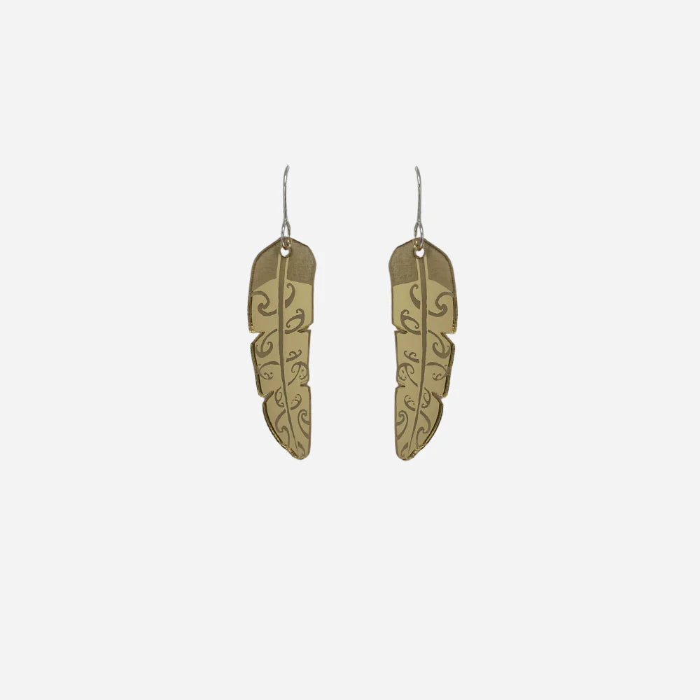 Nichola Earrings - Te Raukura - Gold Small