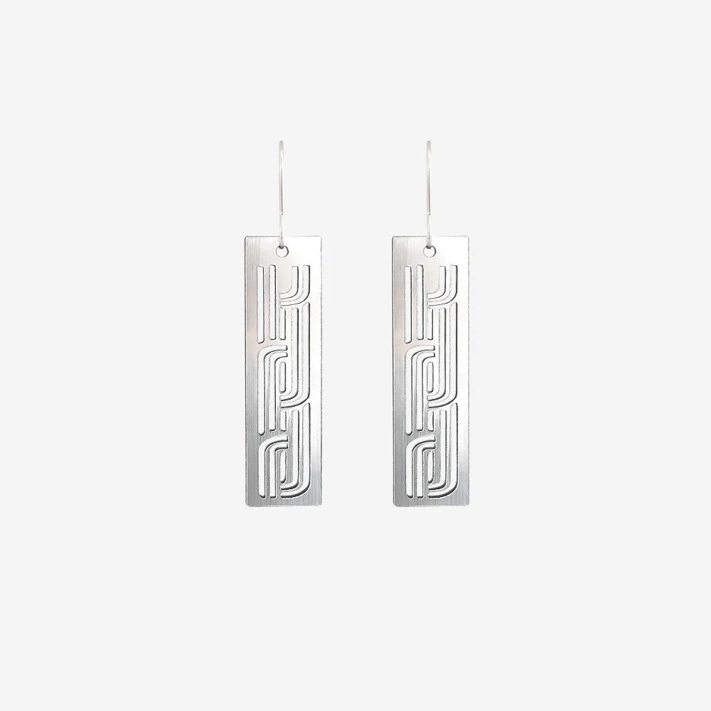 Nichola Earrings - Whakarare | Silver or Yellow