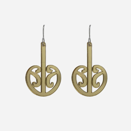 Nichola Earrings - Mangopare - Gold Medium