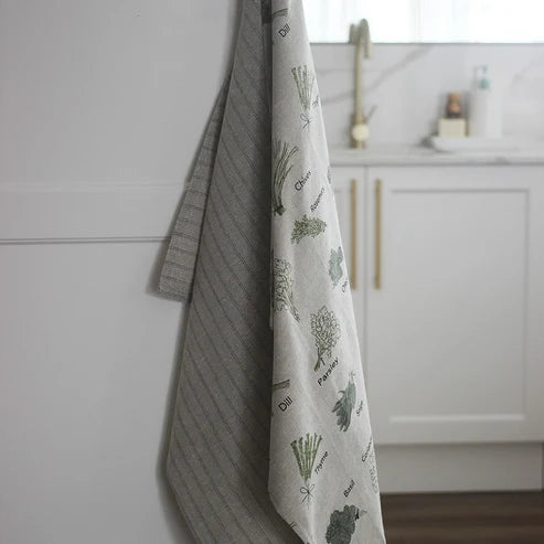 Raine and Humble Herb Tea Towel Set | Olive