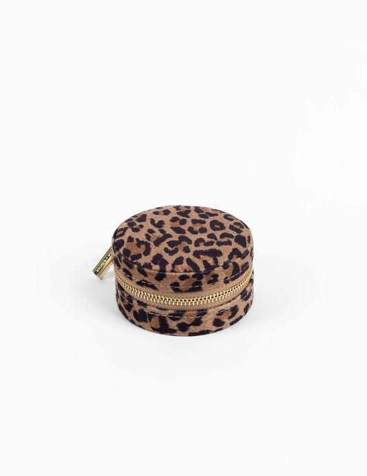 Stella + Gemma Jewel Box | Leopard Round Small