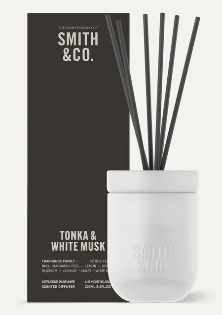 Smith and Co. Diffuser 200ml | Tonka and White Musk