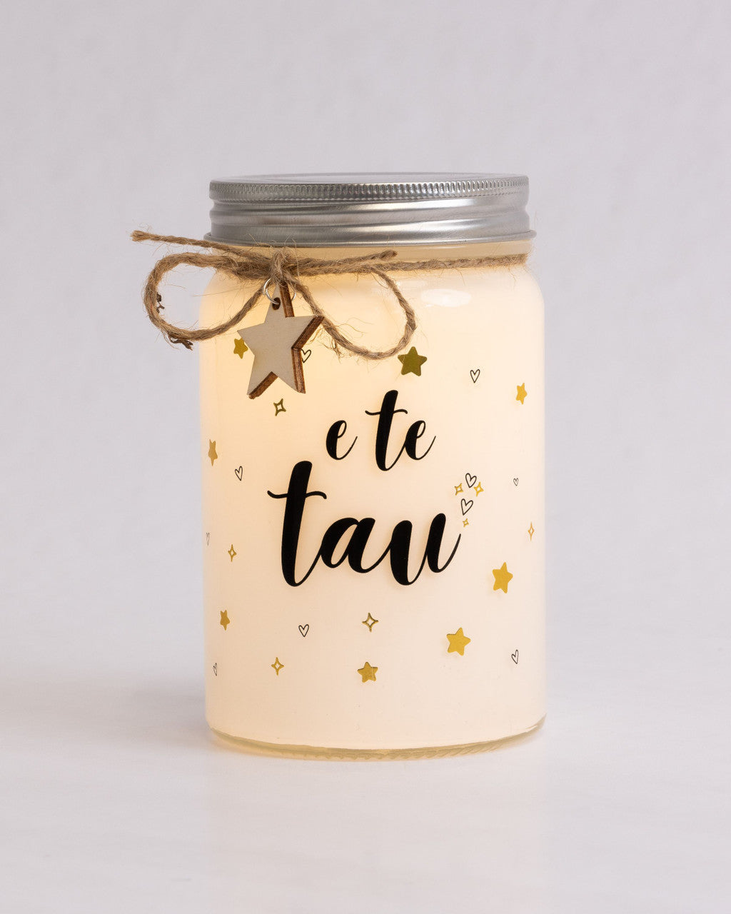 Stellar Light Sparkle Jar - Love you to the moon & back / E te tau