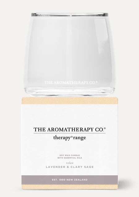 The Aromatherapy Co. Therapy Candle RELAX | Lavender and Clary Sage