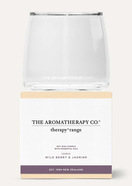 The Aromatherapy Co. Therapy Candle RESTORE | Wild Berry and Jasmine