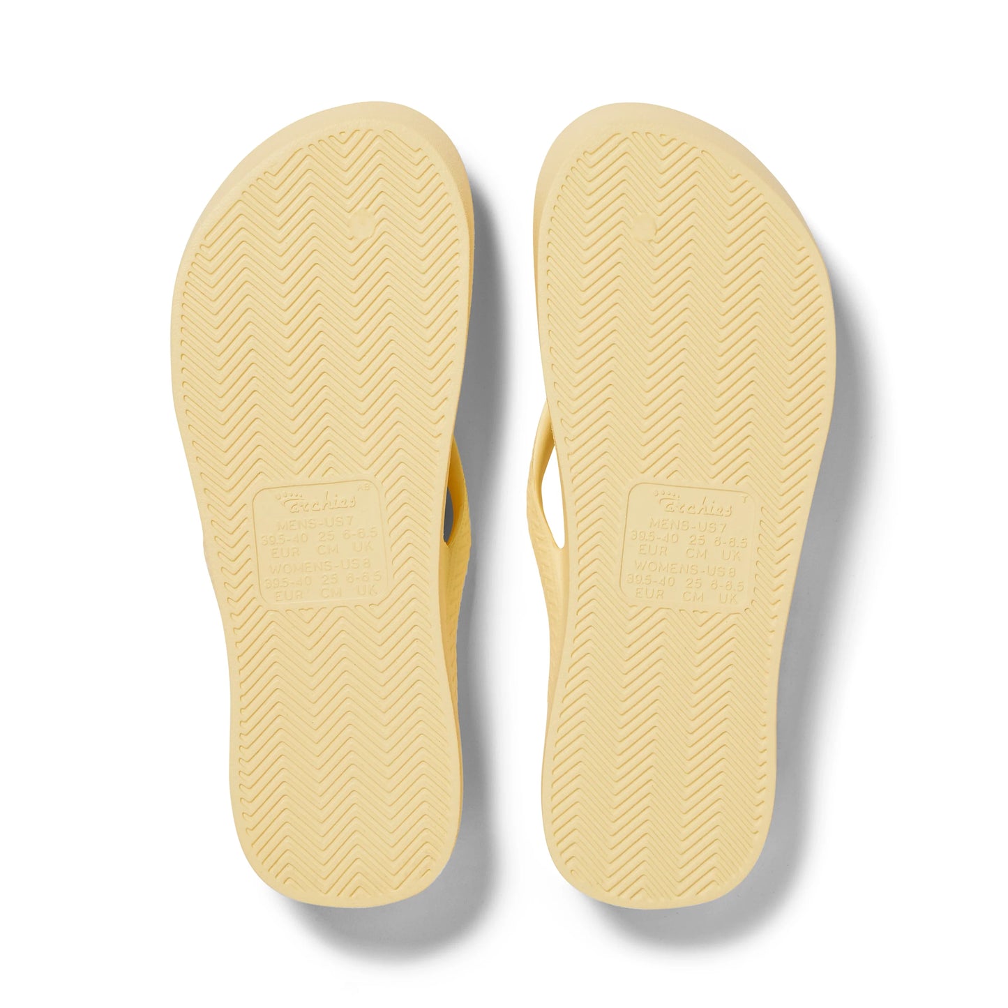 Archies Arch Support Jandals - Lemon