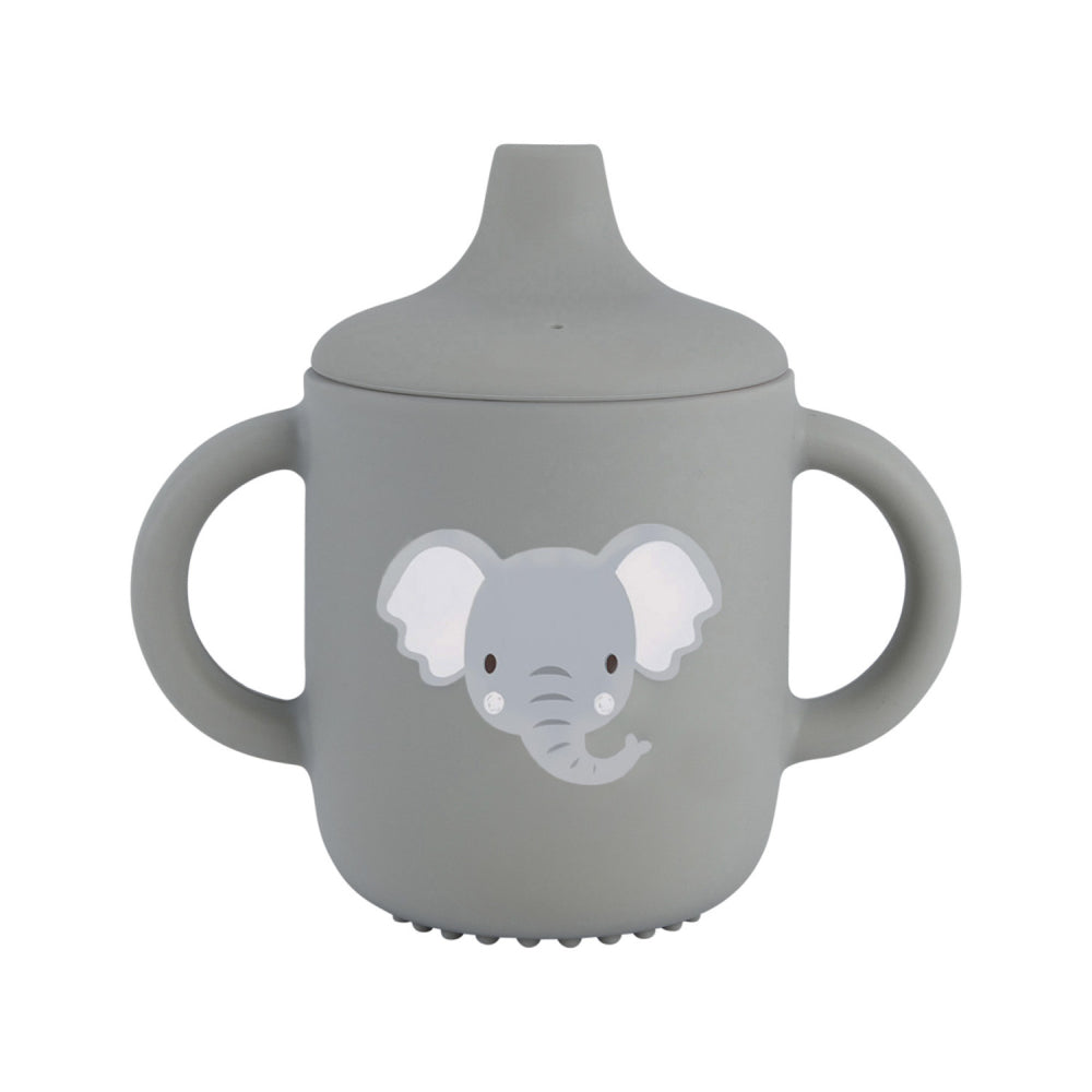 Splosh Baby Silicone Sippy Cup - Grey Elephant