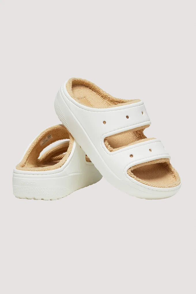 Crocs Cozzzy Sandal - White/Shitake