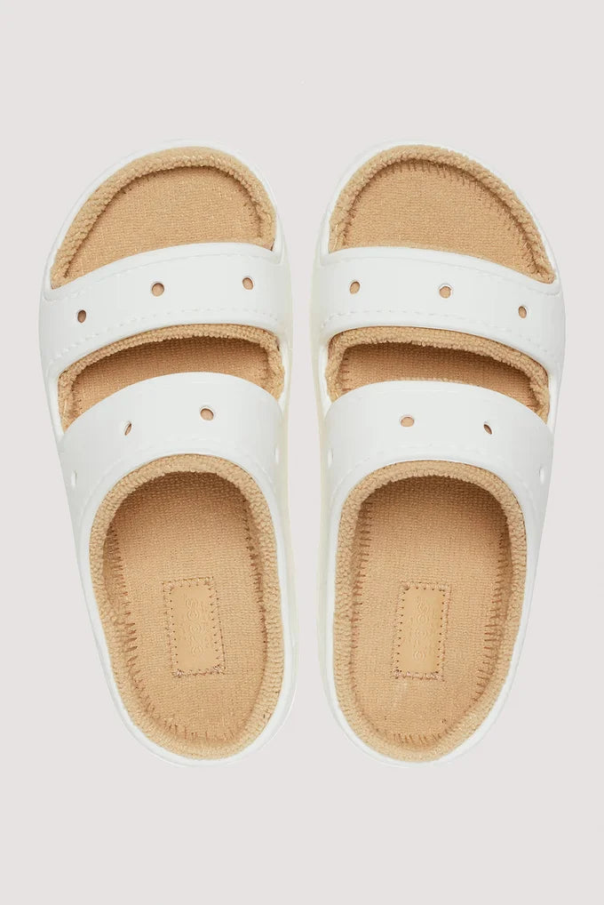 Crocs Cozzzy Sandal - White/Shitake