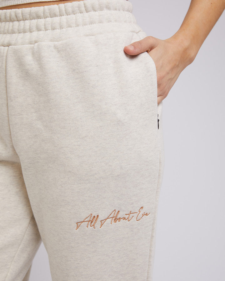 All About Eve Classic Trackpant - Oatmeal