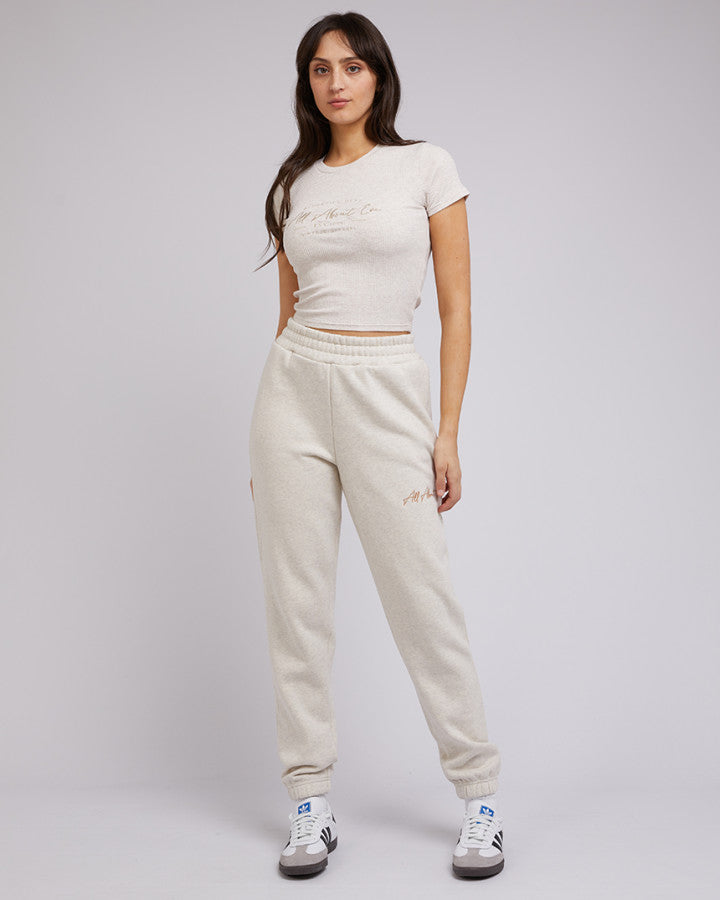 All About Eve Classic Trackpant - Oatmeal