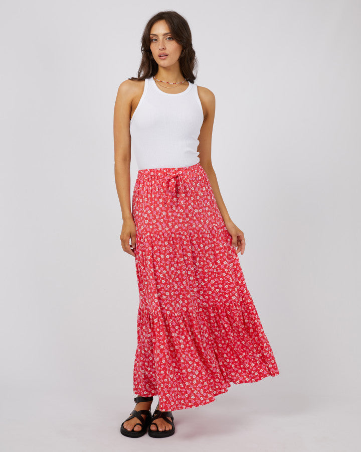 All About Eve Dolly Maxi Skirt | Red