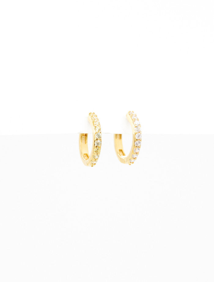 Stella + Gemma Huggie Stone Earrings