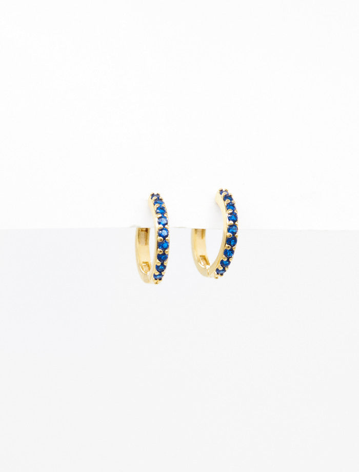 Stella + Gemma Huggie Stone Earrings