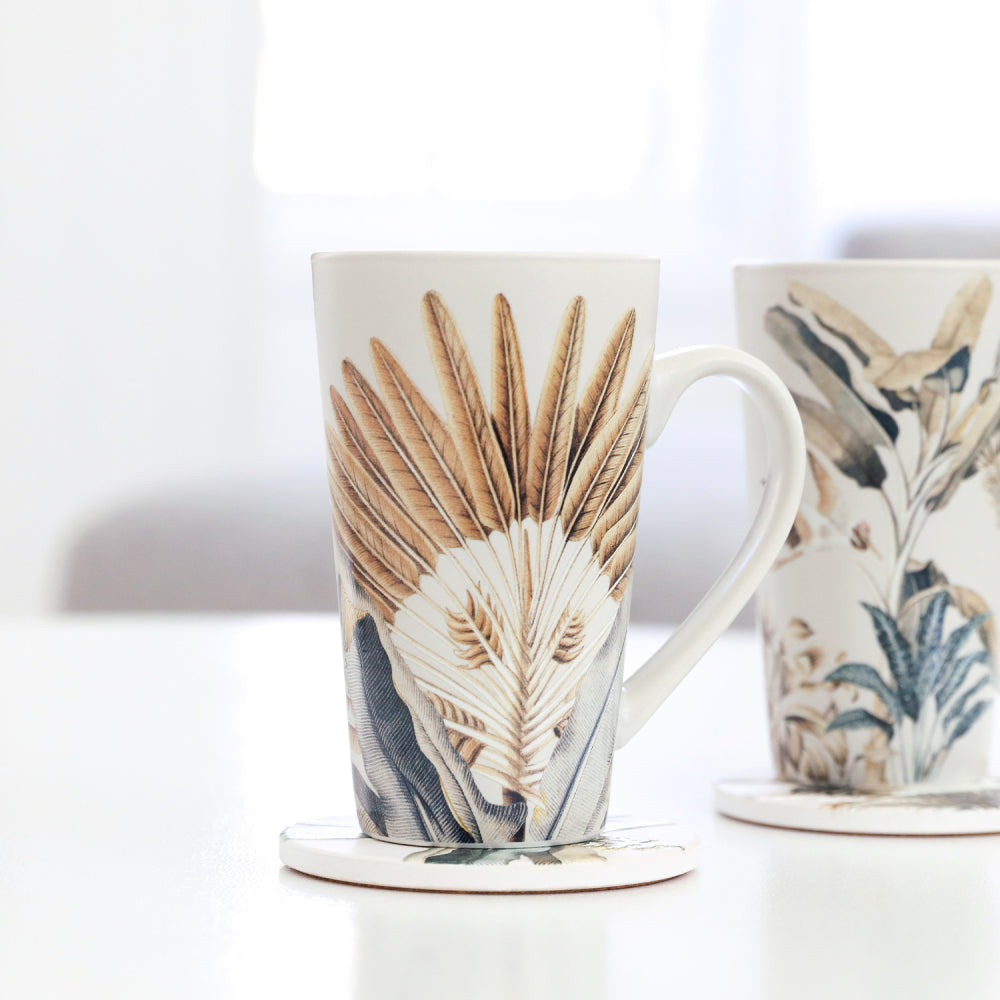 Splosh Exotic Ferns Latte Mug