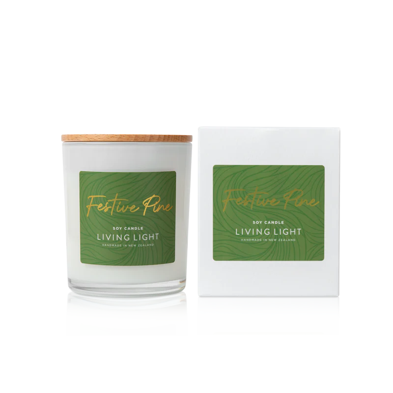 Living Light Festive Pine Soy Candle