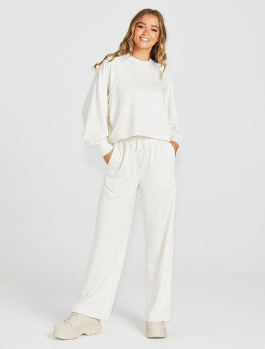 SASS Giselle Sweatpant - Cream Fleck