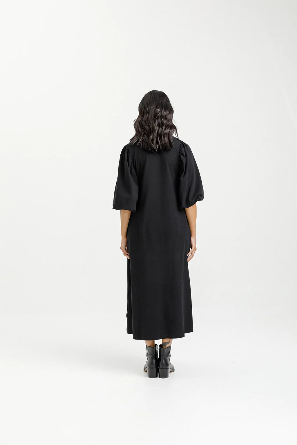 Home-lee Ivy Midi Dress - Black