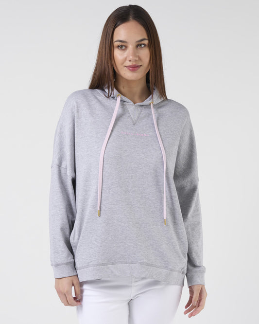 Stella + Gemma Hoodie | Light Grey Angel Wings