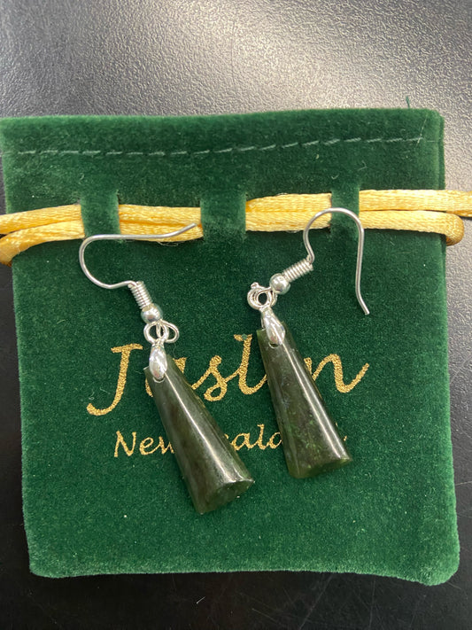 Jaslin Greenstone - Adze Earrings