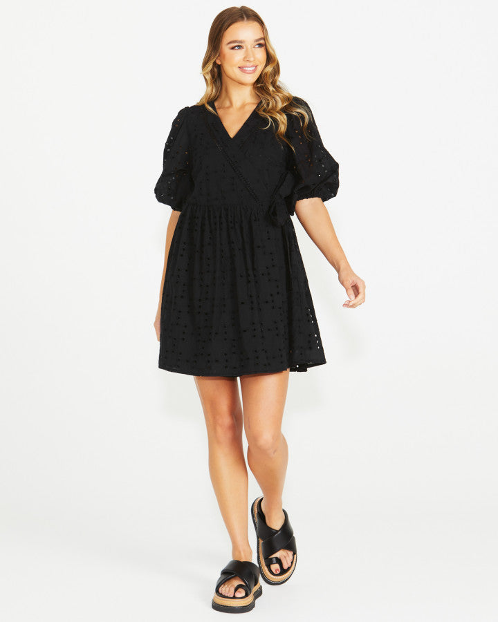 SASS Kirby Wrap Dress | Black